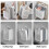 Opvouwbare wasmand voor wandmontage,-extra groot 6