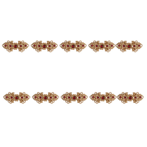 10Pcs Retro Alloy Cheongsam Knot Button Decorative Sewing-B