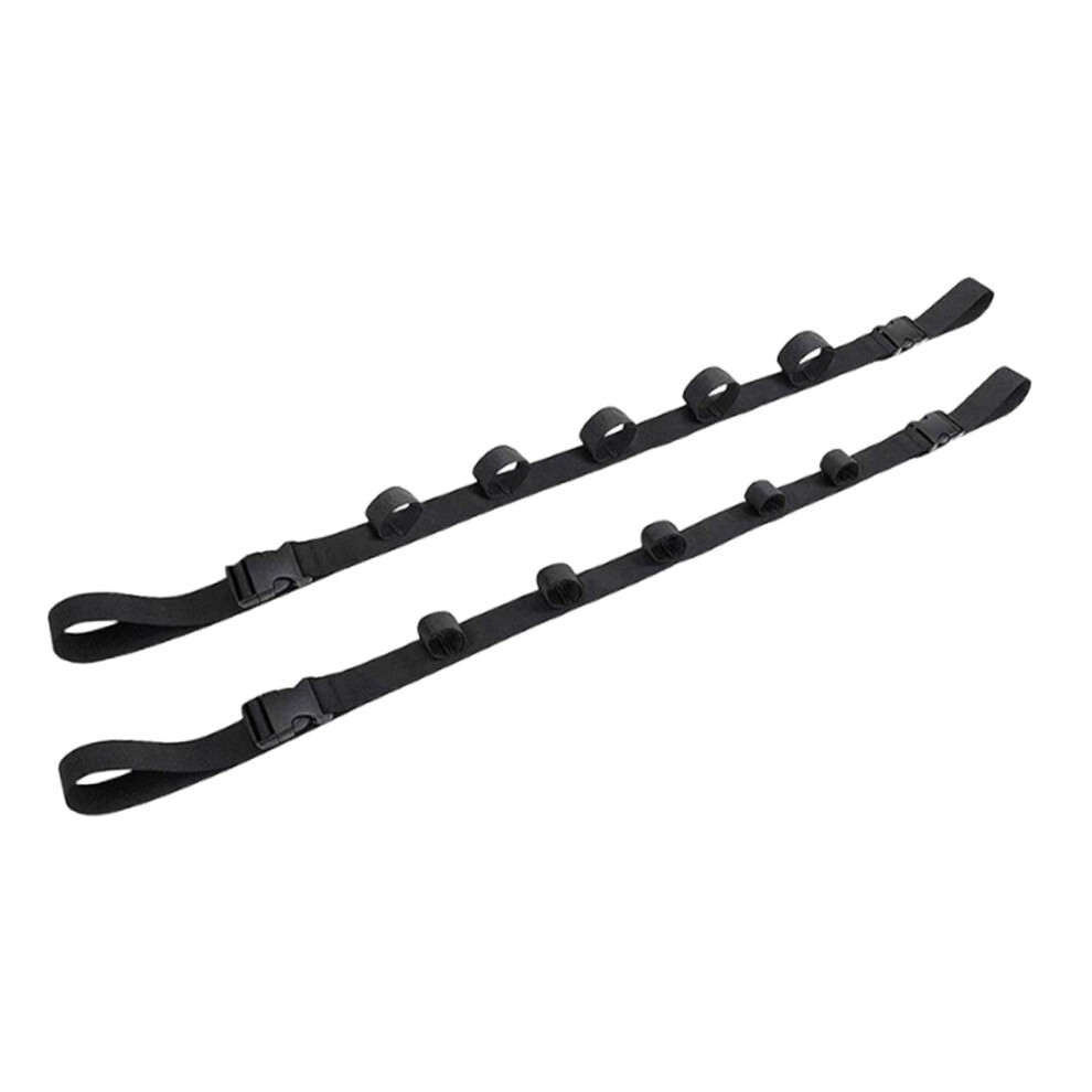 Fishing Rod Holders 2Pack For Car Roof Rack Straps, Adjustable Fishing Pole Storage Straps For Truck, Wagon, Travel 9412369976543