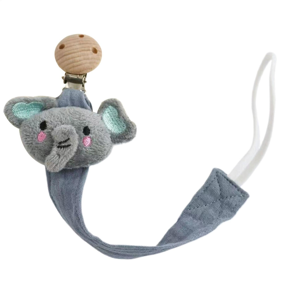 Pacifier Holder Clip, Burp Cloths for Toddlers, Animal Shapes, AntiLost, Toddlers, Pacifier Clips for Pacifier, Teether Hiccup Towel Elephant