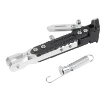 Universele motorfiets voetsteun, verstelbare statiefhouder, zeer sterke CNC-gefreesde aluminiumlegering, antislipvoet, lange levensduur.