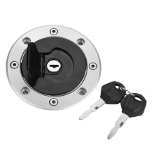 Tappo serbatoio carburante in lega di alluminio per moto, set di serratura con chiave, antifurto, resistente, antiruggine, facile da usare,