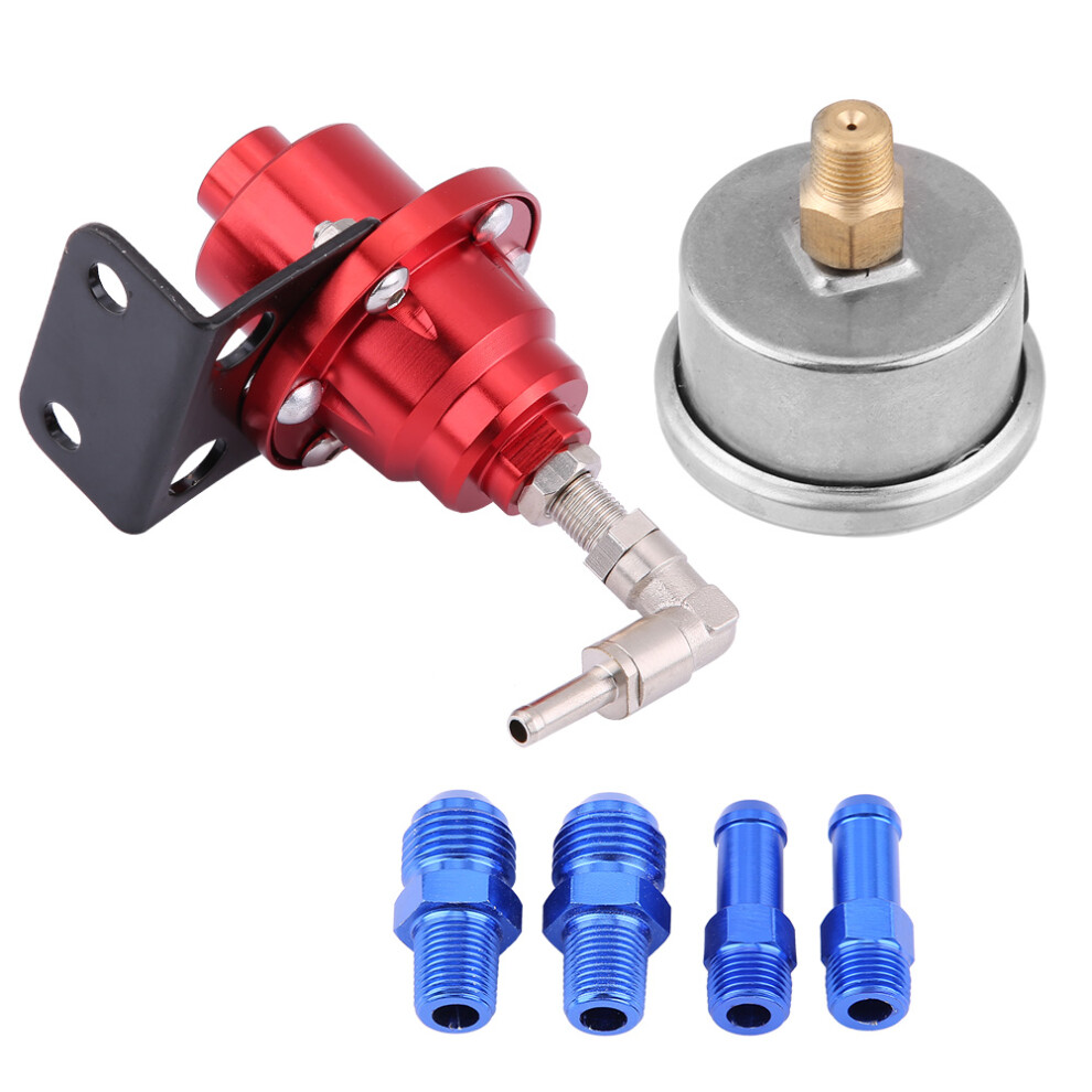 Fuel Pressure Regulator, Universal Fpr Kit With Adjustable 0-160Psi, Cnc Machined Weight Aluminum For Efi Bypass Return Systems Light 9138057220926