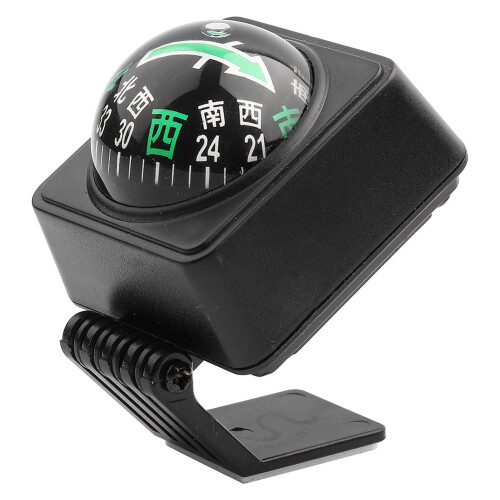 Dashboard Compass for Auto Vehicle, Car Compass with Portable Navigation Guide and Direction Indicator, Easy Installation Using Adjustable Design,
