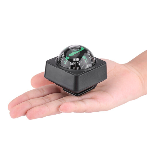 Dashboard Compass for Auto Vehicle, Car Compass with Portable Navigation Guide and Direction Indicator, Easy Installation Using Adjustable Design, 2