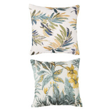 Vintage Flowers Square Pillow Covers, Polyester Cotton Fabric Linen Material for Spring Gift, Home Decor with Hidden Zipper and Double-sided Printing,