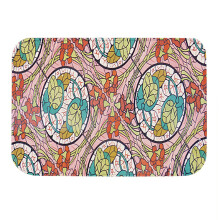 Absorbent Dish Drying Mat Bohemian Print Kitchen Mat Heat Resistant Kitchen Accessories Eco Friendly Polyester Material Soft Living Room Bedroom