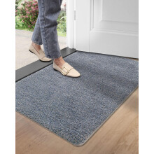 Low Profile Doormat for Front Door, Low Profile Entrance Mats with Ultra Thin Door Mat Design Non-Slip Indoor Outdoor Mat, Easy Clean & Maintain for E