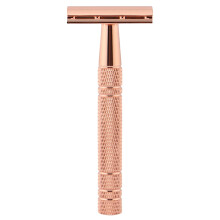 Womens Razors For Shaving Double Edge Rose Gold Safety Razor Grooming Tool For Home Air Travel Car Camping