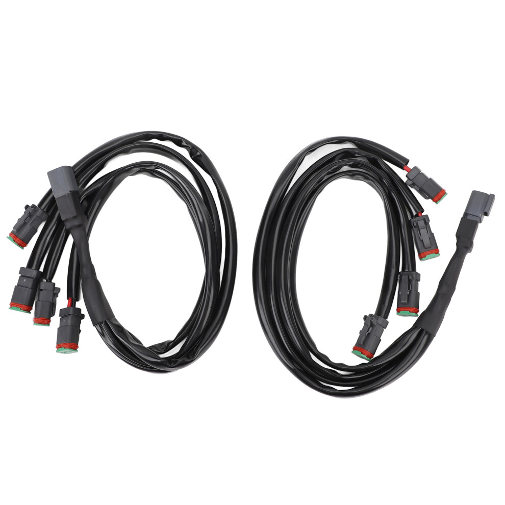 Uni Wiring Harness For Led Fog Lights, Wire Splitter With Dual Outputs Deutsch Dt Dtp 2 Pin Adapters, Extension Kit Connectors Plug And Play For 9190834581125