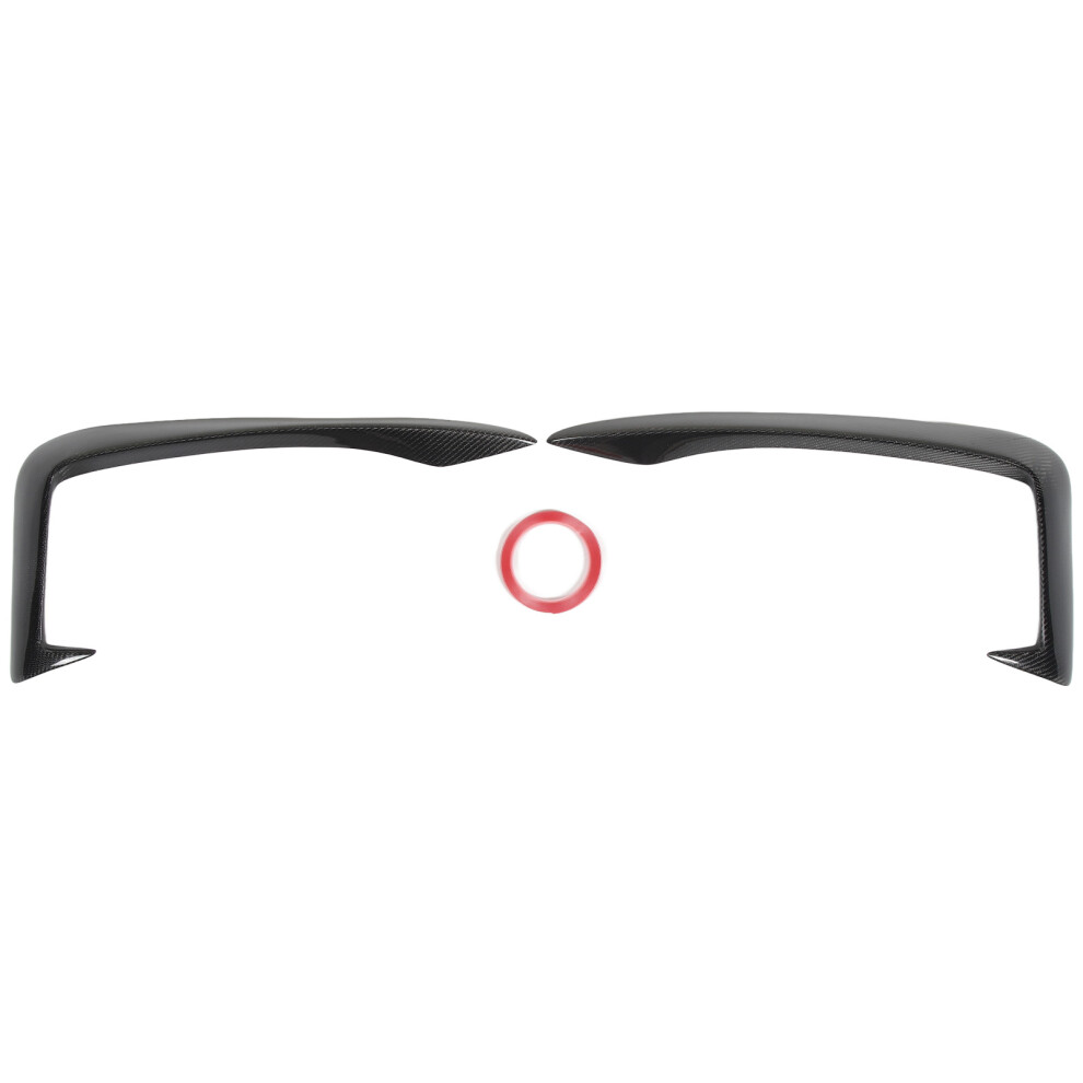 Glossy Carbon Fiber Canards For A3 Sline 8V, Front Fog Lamp Trims With Scratch Covering Function, Front Bumper Splitter Flaps For Durable And Sporty 9437117485160
