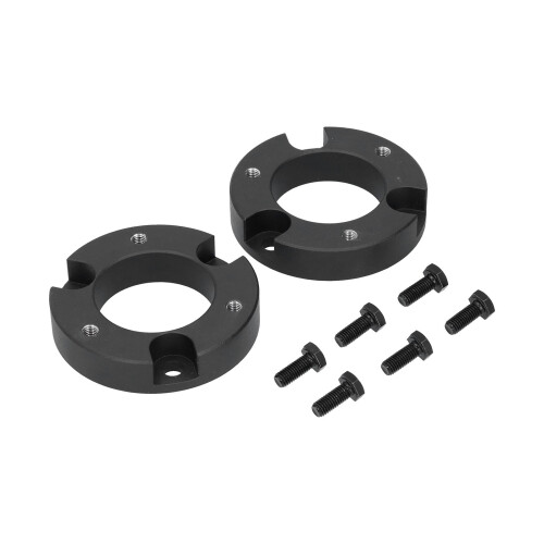 Kit de elevação compatível com Toyota Tundra, kit de nivelamento dianteiro de 2 polegadas com espaçador de alumínio revestido a pó preto, 2