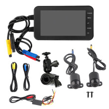 DVR Gluaisrothair Le Fís Oíche Starlight Ceamara Dé-HD Modúl GPS Uiscedhíonach Feidhm Braiteoir G Taifeadadh Lúb Mód Páirceála Cliste, Fís