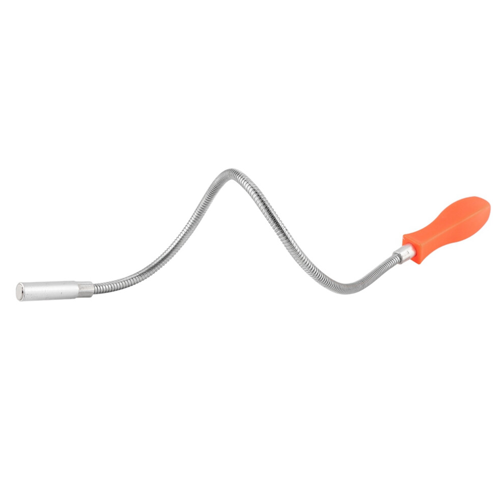 Magnetic Pickup Tool With Flexible Shaft, Bendable Retriever Stick For Tight Spaces, Non Slip Handle Grabber Claw Tool For Drain And Sink Clog 9437117553852