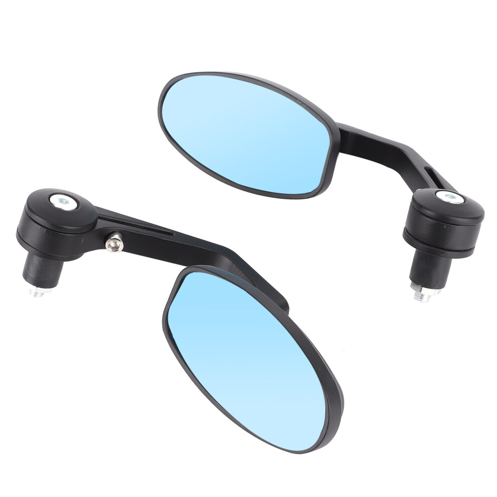 2Pcs Motorcycle Rearview Mirrors Aluminum Alloy 19Cm X 5.3Cm Black 3661379393420
