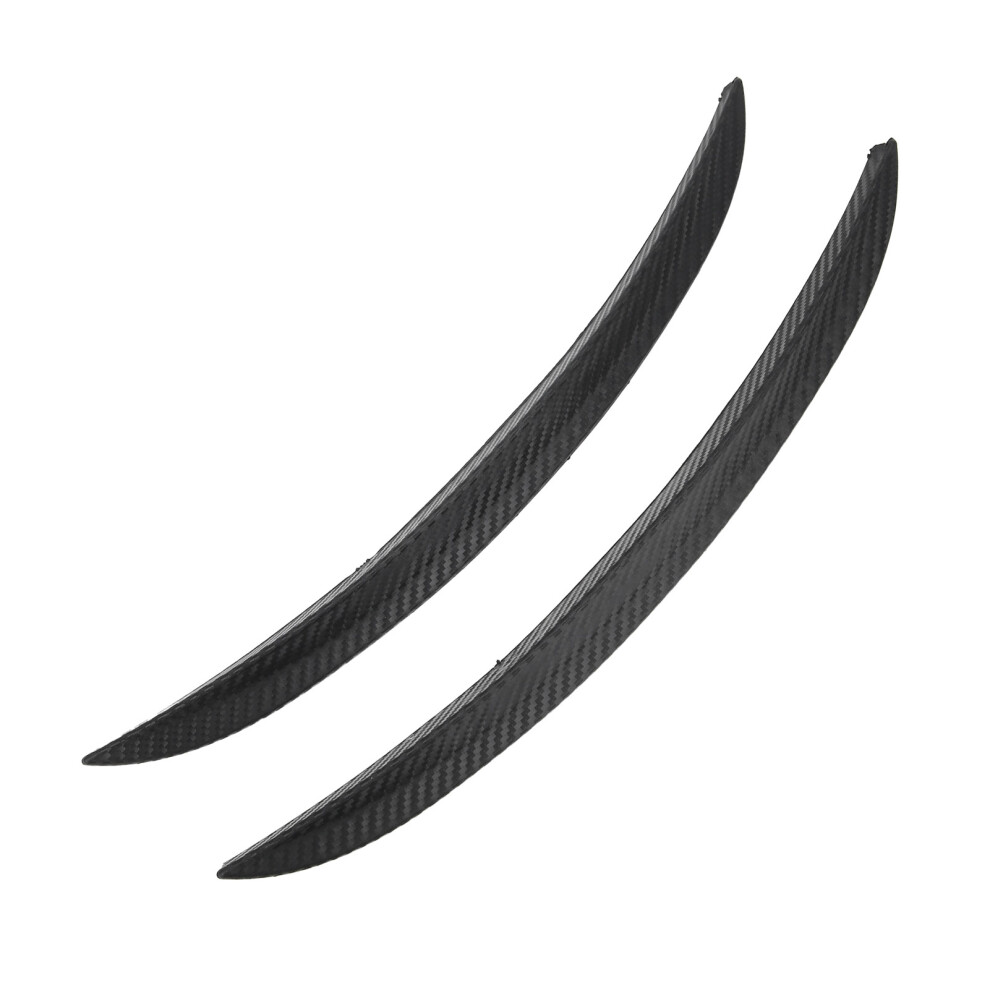 2Pcs Car Wheel Eyebrow Door Trim Strip In Carbon Fiber Style Protective Cover 4911379145697