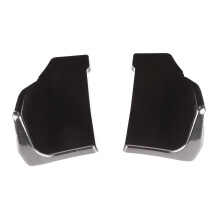 2pcs Glossy Black Rear Bumper Diffuser Lip Side Skirts for Cars Universal Fit
