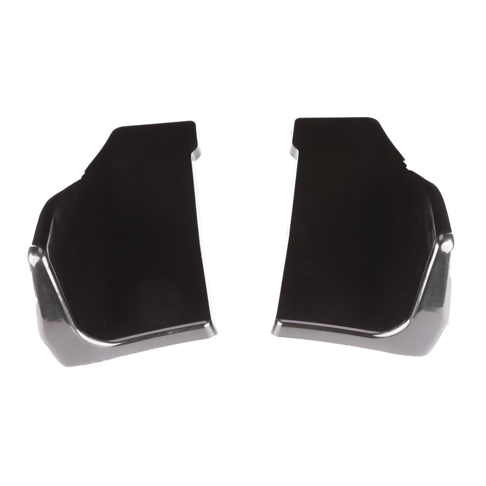2Pcs Glossy Rear Bumper Diffuser Lip Side Skirts For Cars Universal Fit Black 5051378929177