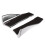 Rear Bumper Diffuser Lip Side Skirts 2pcs Glossy Black Universal Easy Mounting 14