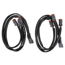 Uni-kablage för LED-dimljus, kabeldelare med dubbla utgångar Deutsch DT DTP2Pin-adaptrar, förlängningssatskontakter Plug and Play för