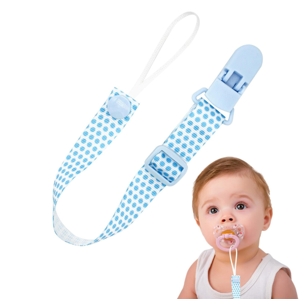 Dummy Strap, Dummy with Clip, Dummy Teether Strap, AntiDrop Lead Soother, Pacifier Cord Teething Toy, Teething Rings Fits Most Dummies A06