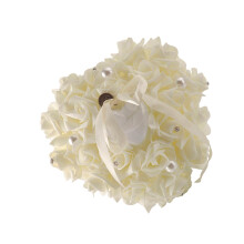 Heartshaped ring pillow, dusty groom, ceremony, young bride, luxury ring holder