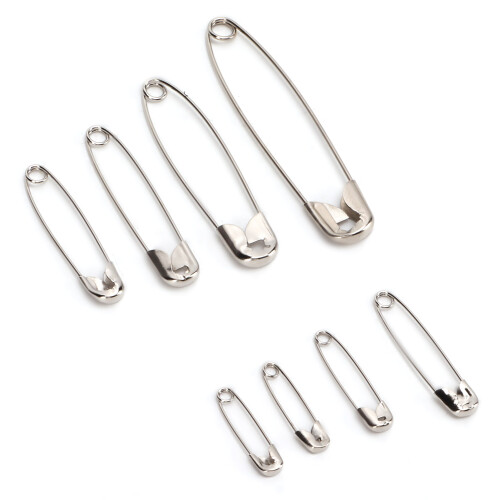 460Pcs Safety Pins 7 Sizes Iron Reusable Multi-purpose Sewing Handwork Assorted 2