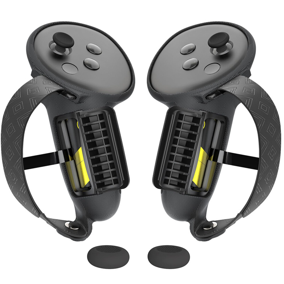 Silicone Antislip Grip Controller Covers Scratchresistant For Oculus Quest 3S Black 9426802403541