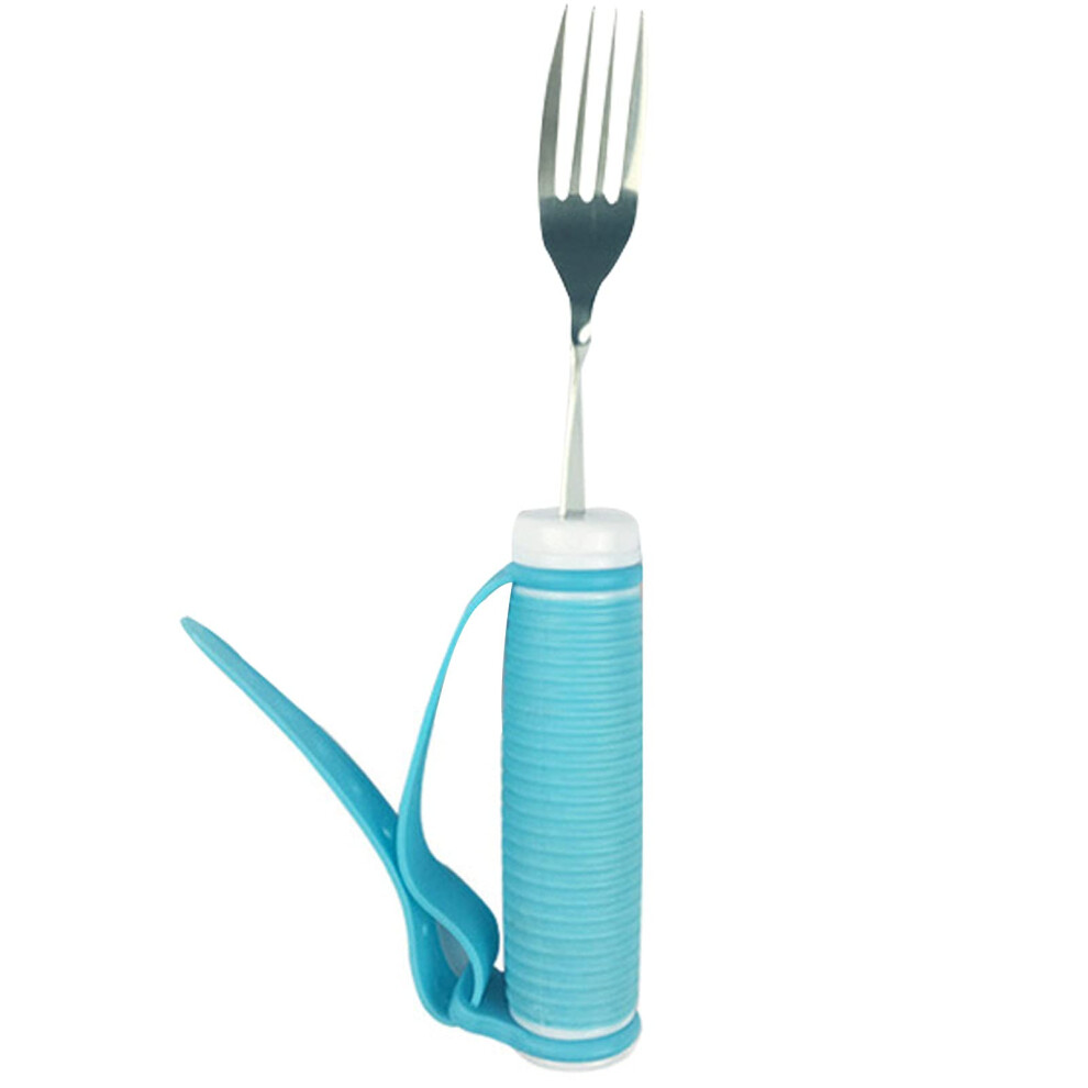 Eating Aids Utensil Easy Grip Cutlery Adaptive Eating Utensils AntiShake Angled Fork For Independent Eating Aid