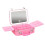 Large Capacity LED Lighted Makeup Box Mirror-Pink 1