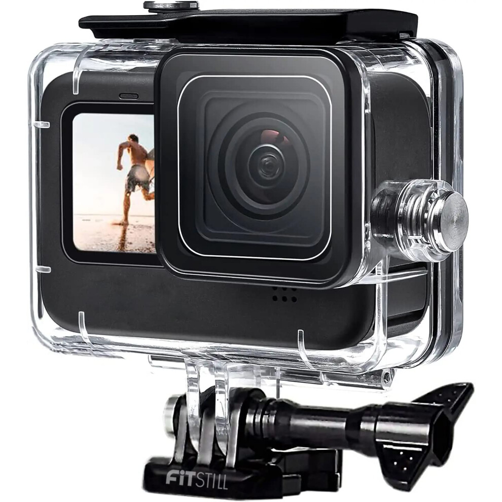 60M/196Ft Case For Gopro Hero12/11/10/9 Protective Underwater Diving Housing Shell With Bracket Accessories Black 9412369872692