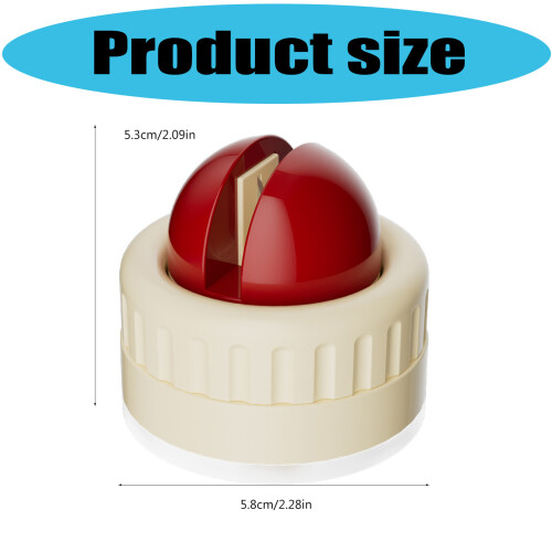 Pack of 2 Quick Grinding Stone Nonslip Suction Base-Red 2