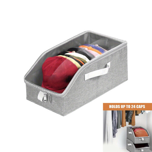 Quick Access Zippers Design Baseball Cap Holder Dustproof-A 2