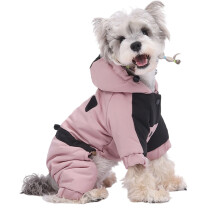 Manteau d'hiver imperméable et chaud pour chien,-Rose 2XL