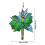 Fade Resistant Colorful Dynamic Rotating Outdoor Decoration-Red 4