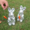 Glaskaninchen-Figuren, Sammlerstücke, Geschenk,-A 4