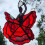 Fade Resistant Colorful Dynamic Rotating Outdoor Decoration-Red 5