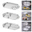 304 Stainless Steel Dinner Plate Serving Dish-two squares 3