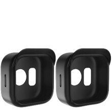 2 x Silicone Camera Cover, Surveillance Protective Cover, Suitable for Indoor and Outdoor Camera (Black)