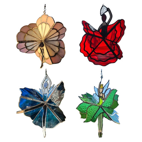 Fade Resistant Colorful Dynamic Rotating Outdoor Decoration-Red 1