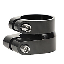 Bike Seat Clamp 31.6mm/34.9mm, Aluminum Alloy, Double Layer, Oversized HeavyDuty Seat Post Clamp