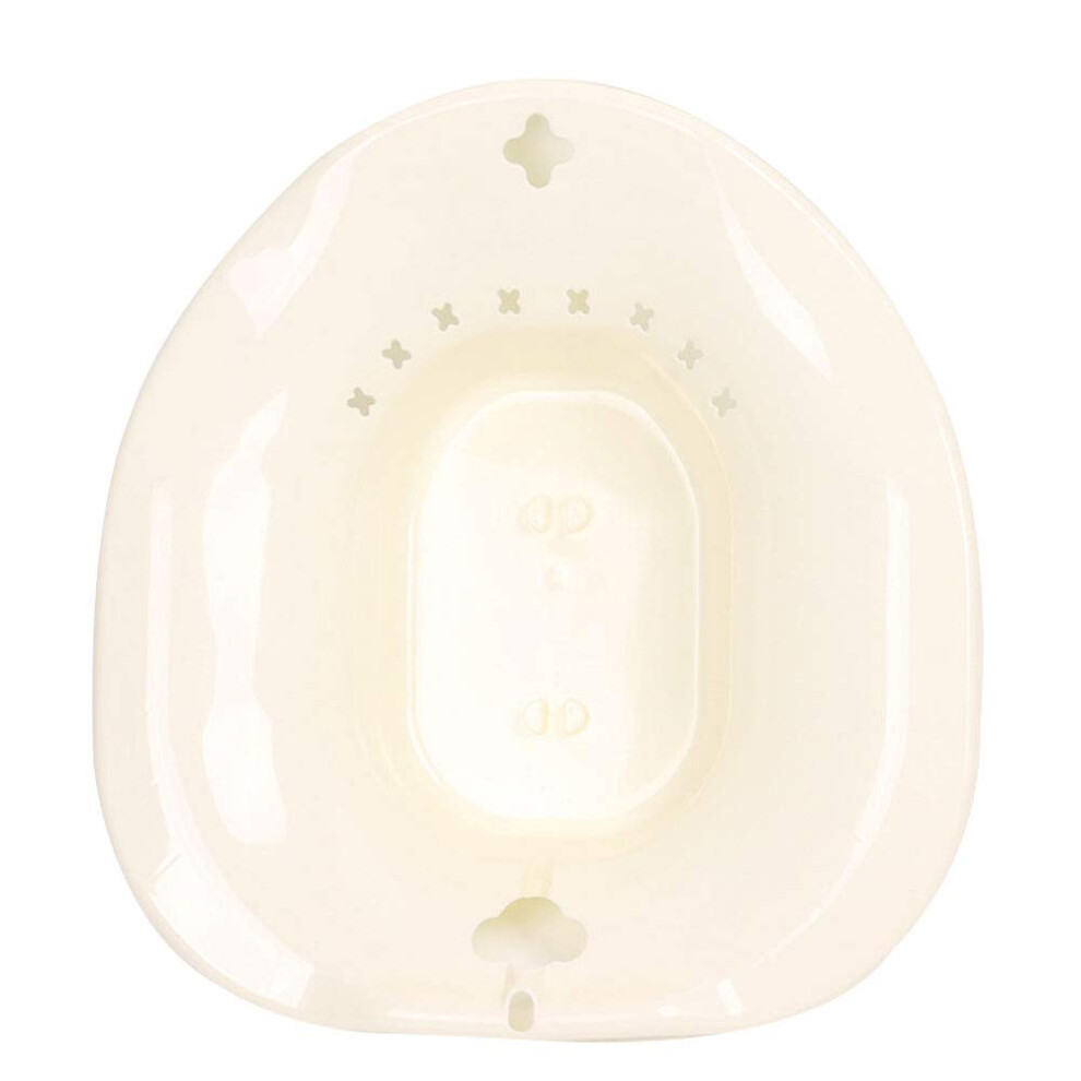 Portable sitz bath set for pelvic care, to be installed on the toilet for hemorrhoid patients, pregnant women with hemorrhoids, 39.7 x 36.7 x 20.5 cm.