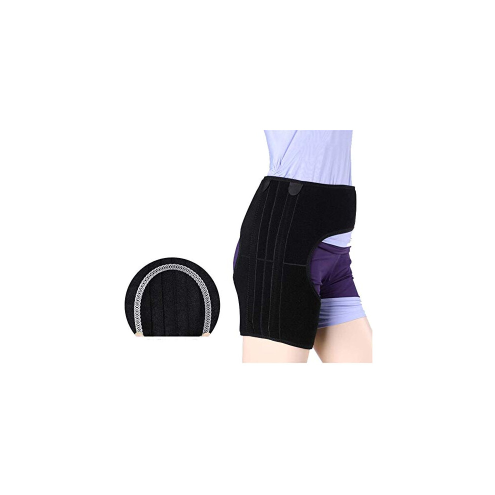 Compression Bandage for Hip, Sciatica Pain Relief, Injury Belt for Pulled Muscle (M)