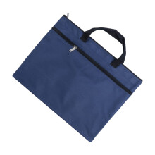 Zipper briefcase, waterproof document bag for travel, office, and business trips, multifunctional organizer, sturdy design with ample storage space.