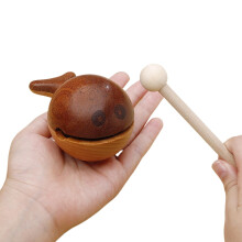 Musical Instruments for Adults, Fish Meditation Drum Wood, Percussion Instrument Toy Drum Decoration for Meditation Work Travel Outdoor Living Room