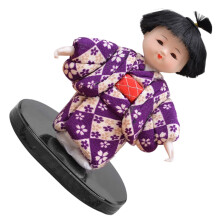 Kimono Doll Statue Ornament Resin Asian Geisha Doll-Small x17