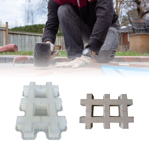 Reusables Plastic Lawn Tile Mold For Cost Effective Garden 1