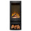 Acantha Horizon Electric Stove with Log Storage in Black 1