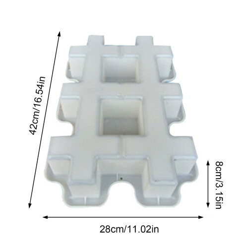 Reusables Plastic Lawn Tile Mold For Cost Effective Garden 2