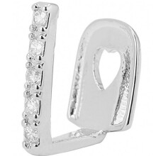 Silver Plated Hip Hop Teeth Gap Crystal Grills Punk Teeth Caps Cosplay Party Tooth Rapper Funny Jewellery Gift